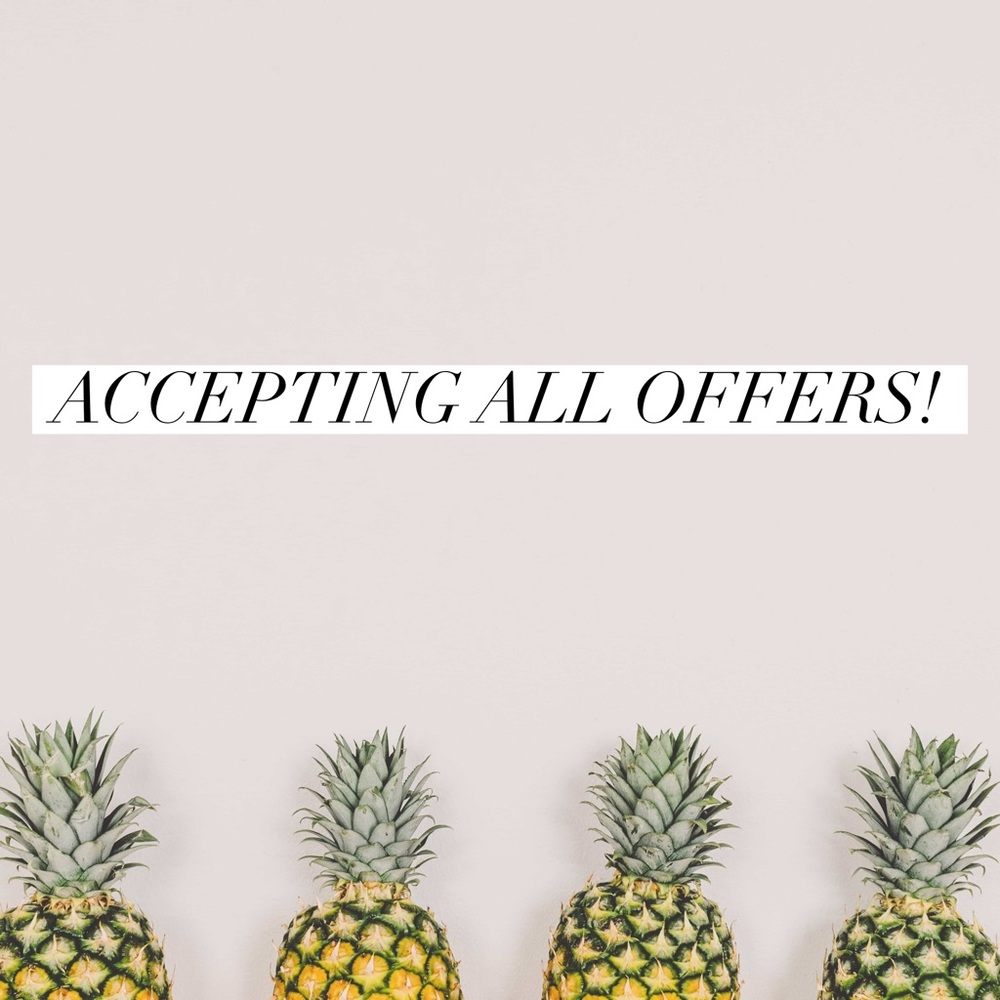 Accepting all reasonable offers!